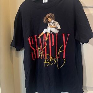 Tina Turner Vintage 1990’s Simply the Best live in Concert Graphic T-Shirt Large